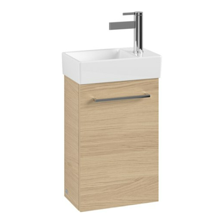 V&B Meuble sous-lavabo AVENTO 34x51,4x20,2cm, raccord gauche, 1 tiroir, Chêne Nord