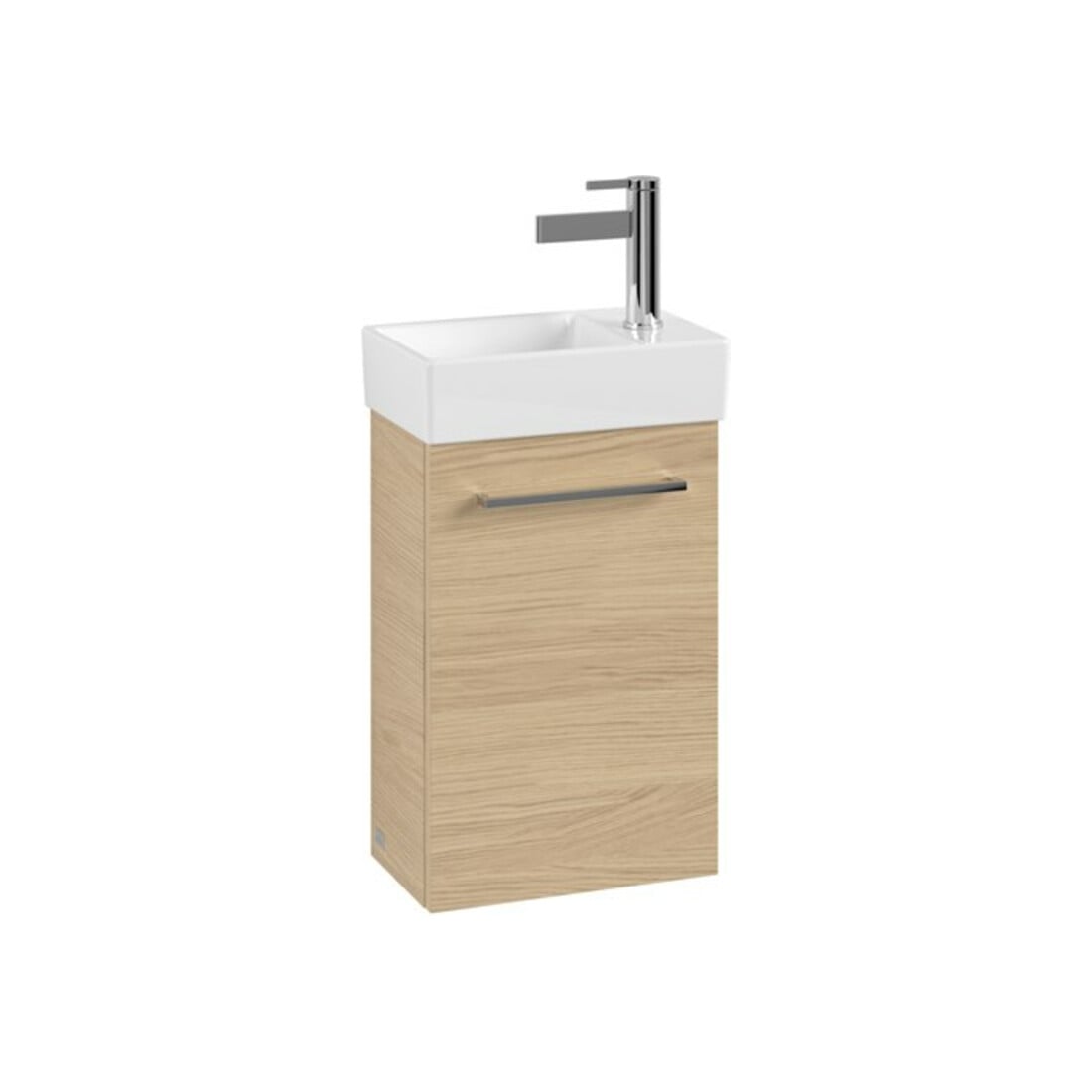 V&B Meuble sous-lavabo AVENTO 34x51,4x20,2cm, raccord gauche, 1 tiroir, Chêne Nord