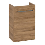 V&B Meuble sous lavabo Avento 34x51,4x23,4cm, 1 tiroir, gauche, verre glaçé, Kan Oa