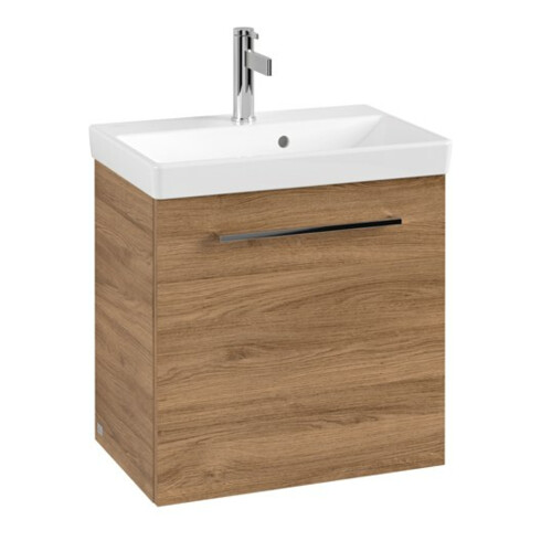 V&B Meuble sous lavabo Avento 43x51,4x38,4cm, 1 tiroir, droite, brillant, Kan Oa