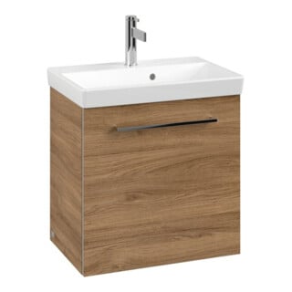 V&B Meuble sous lavabo Avento 53x51x38cm, 1 porte, gauche, Gr. vc gl., Kan Oa