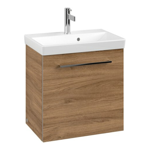 V&B Meuble sous lavabo Avento 53x51x38cm, 1 porte, gauche, Gr. vc gl., Kan Oa