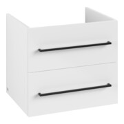 V&B Meuble sous lavabo Avento 58x51,4x48 cm, 2 portes, bois, blanc brillant