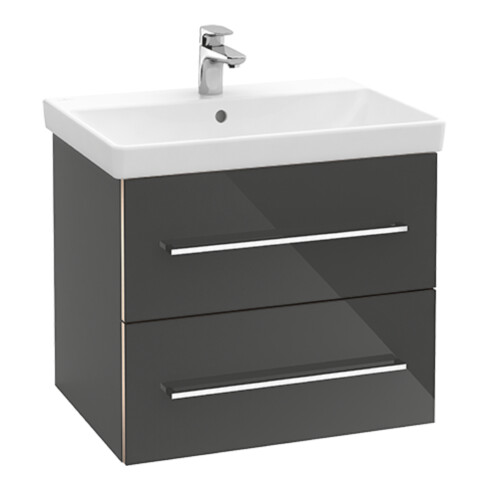 V&B Meuble sous lavabo Avento 58x51,4x48 cm, 2 portes, wd, G vc g, volc bla