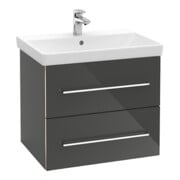 V&B Meuble sous lavabo Avento 58x51,4x48 cm, 2 portes, wd, G vc g, volc bla