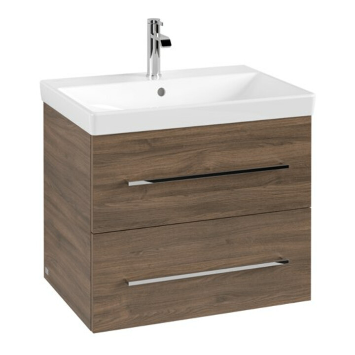 V&B Meuble sous lavabo Avento 63x51,4x48cm, 2 tiroirs, wd, G vc g, Ariz. Oa