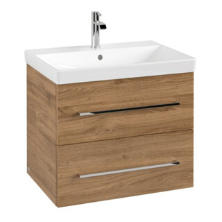 V&B Meuble sous-lavabo Avento 63x51,4x48cm, 2 tiroirs, wd, G vc gl., Kan Oa