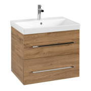 V&B Meuble sous-lavabo Avento 63x51,4x48cm, 2 tiroirs, wd, G vc gl., Kan Oa