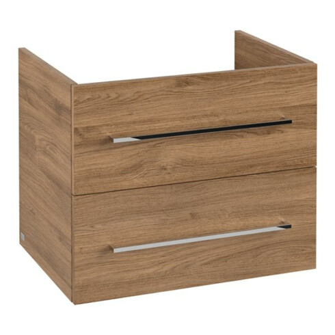 V&B Meuble sous-lavabo Avento 63x51,4x48cm, 2 tiroirs, wd, G vc gl., Kan Oa