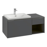 V&B Meuble sous lavabo Beck gauche Subway 3.0 100,1x42,25x51,6cm, m LE/Gr AL g, wine r