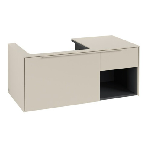 V&B Meuble sous lavabo Beck. gauche Subway 3.0 100,1x42,25x51,6cm, sans LE/Gr mon., env. Gr