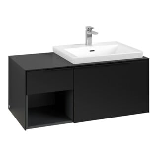 V&B Meuble sous lavabo Beck. re Subway 3.0 100,1x42,25x51,6cm, avec LE/Gr devant blanc, devant bleu