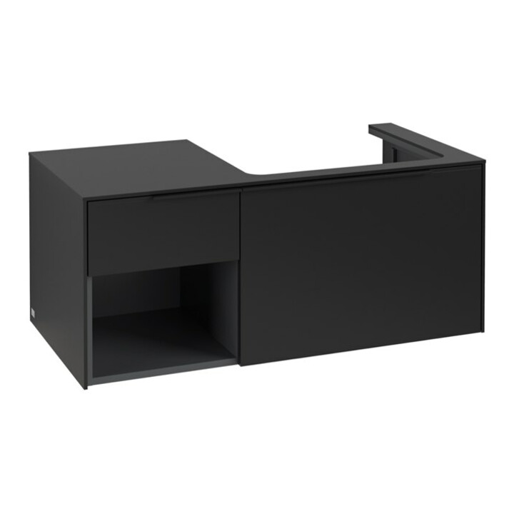 V&B Meuble sous lavabo Beck. re Subway 3.0 100,1x42,25x51,6cm, avec LE/Gr devant blanc, devant bleu