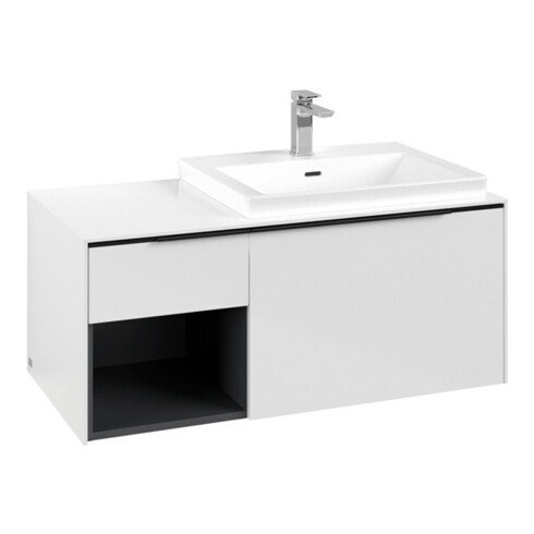 V&B Meuble sous lavabo Beck. re Subway 3.0 100,1x42,25x51,6cm, avec LE/Gr vo b, Bri w