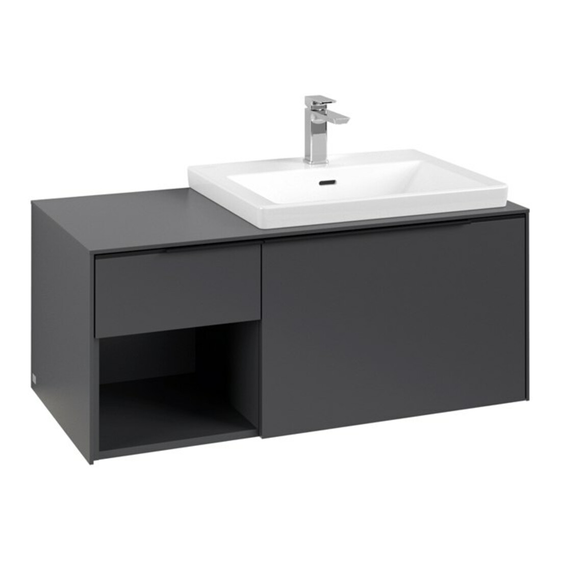 V&B Meuble sous lavabo Beck. re Subway 3.0 100,1x42,25x51,6cm, avec LE/Gr vo b, graph.