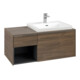 V&B Meuble sous lavabo Beck. re Subway 3.0 100,1x42,25x51,6cm, o LE/Gr AL g, Ar Oa-1