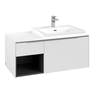 V&B Meuble sous lavabo Beck. re Subway 3.0 100,1x42,25x51,6cm, o LE/Gr AL gl, P bl.