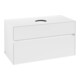 V&B Meuble sous lavabo Collaro 100x54,8x50 cm, EV centré, Blanc Mat-3