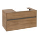 V&B Meuble sous lavabo Collaro 100x54,8x50 cm, lavabo à droite, chêne Kansas-1