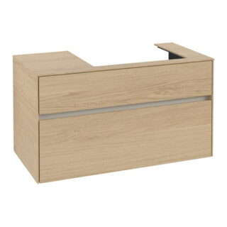 V&B Meuble sous lavabo Collaro 100x54,8x50 cm, lavabo à droite, chêne nordique