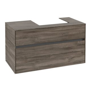 V&B Meuble sous-lavabo Collaro 100x54,8x50 cm, lavabo à droite, chêne pierre