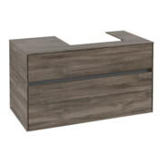 V&B Meuble sous-lavabo Collaro 100x54,8x50 cm, lavabo à droite, chêne pierre