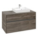 V&B Meuble sous-lavabo Collaro 100x54,8x50 cm, lavabo à droite, chêne pierre-3