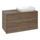V&B Meuble sous lavabo Collaro 100x54,8x50 cm, lavabo à droite, LED 7,3 W, Ariz. Oa-3