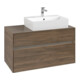 V&B Meuble sous lavabo Collaro 100x54,8x50 cm, lavabo droit, LED 7,3 W, Ariz. Oa-3