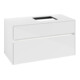 V&B Meuble sous lavabo Collaro 100x54,8x50 cm, lavabo droit, LED 7,3 W, blanc brillant-3