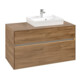 V&B Meuble sous lavabo Collaro 100x54,8x50 cm, lavabo droit, LED 7,3 W, Kan Oa-1