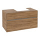 V&B Meuble sous lavabo Collaro 100x54,8x50 cm, lavabo droit, LED 7,3 W, Kan Oa-3