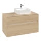 V&B Meuble sous lavabo Collaro 100x54,8x50 cm, lavabo droit, LED 7,3 W, Nord Oa-1