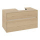 V&B Meuble sous lavabo Collaro 100x54,8x50 cm, lavabo droit, LED 7,3 W, Nord Oa-3