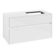 V&B Meuble sous lavabo Collaro 100x54,8x50 cm, lavabo droite, blanc brillant-4