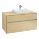 V&B Meuble sous-lavabo Collaro 100x54,8x50 cm, lavabo droite, chêne nordique-1