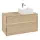 V&B Meuble sous lavabo Collaro 100x54,8x50 cm, lavabo droite, LED 7,3 W, Nord Oa-1