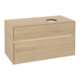 V&B Meuble sous lavabo Collaro 100x54,8x50 cm, lavabo droite, LED 7,3 W, Nord Oa-4