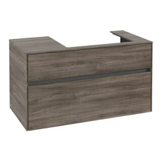 V&B Meuble sous lavabo Collaro 100x54,8x50 cm, lave-mains droit, chêne pierre