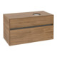V&B Meuble sous lavabo Collaro 100x54,8x50 cm, lave-mains droite, chêne Kansas-3