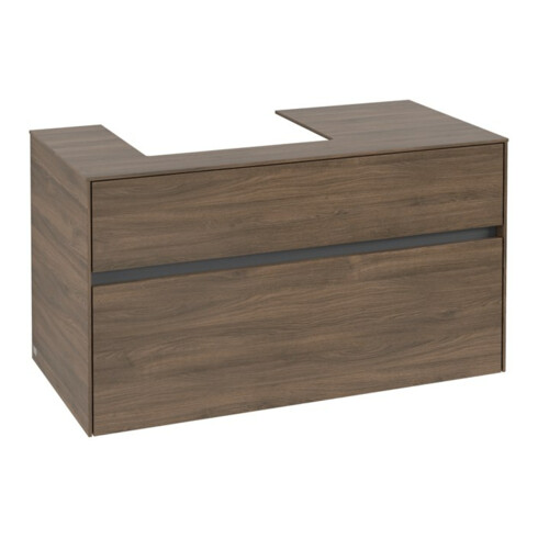 V&B Meuble sous lavabo Collaro 100x54,8x50 cm, LV à gauche, chêne Arizona