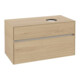 V&B Meuble sous lavabo Collaro 100x54,8x50 cm, LV droite, Chêne Nordic-3