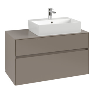V&B Meuble sous lavabo Collaro 100x54,8x50 cm, LV droite, graphite