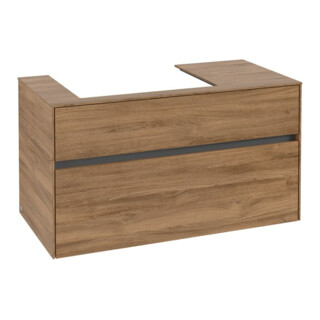 V&B Meuble sous lavabo Collaro 100x54,8x50 cm, LV gauche, chêne Kansas
