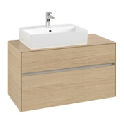 V&B Meuble sous lavabo Collaro 100x54,8x50 cm, LV gauche, chêne nordique
