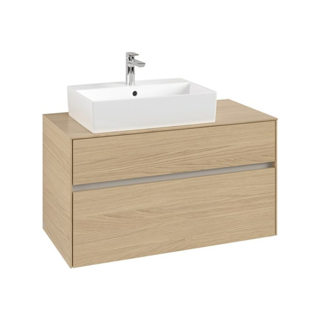 V&B Meuble sous lavabo Collaro 100x54,8x50 cm, LV gauche, chêne nordique