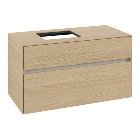 V&B Meuble sous lavabo Collaro 100x54,8x50 cm, LV gauche, chêne nordique