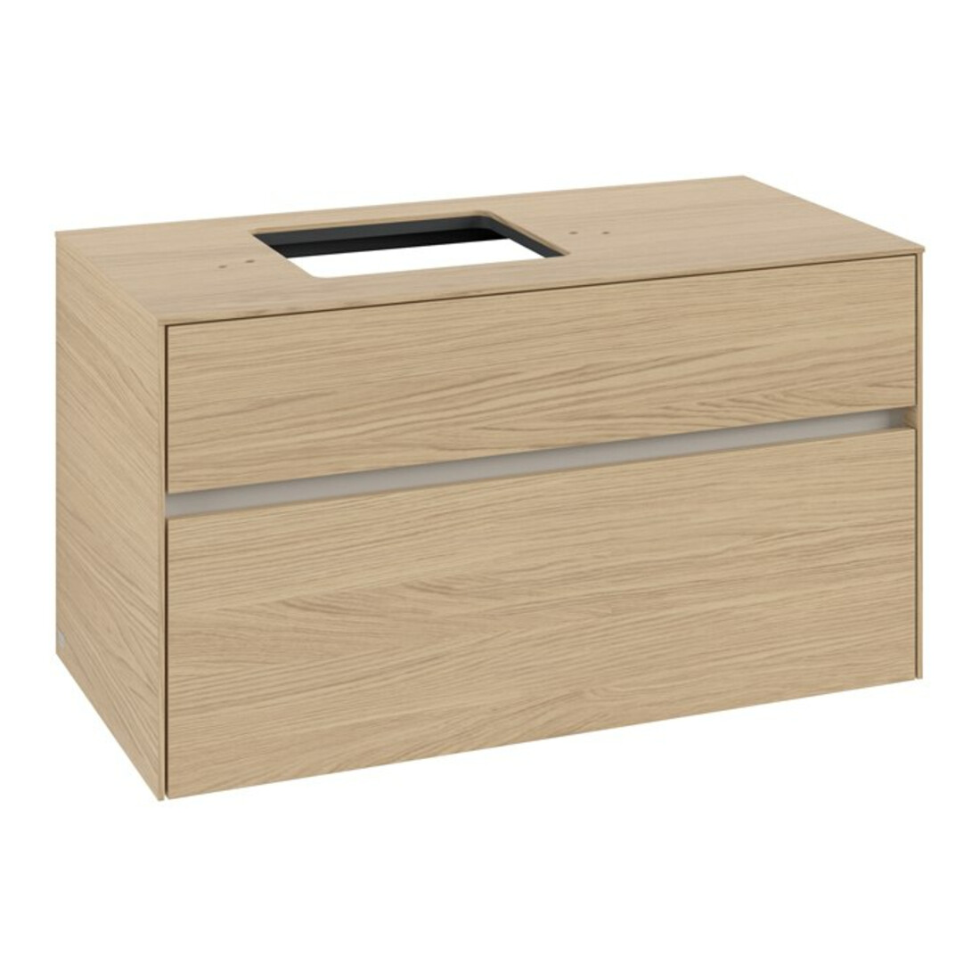 V&B Meuble sous lavabo Collaro 100x54,8x50 cm, LV gauche, chêne nordique