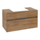 V&B Meuble sous lavabo Collaro 100x54,8x50 cm, vasque centrale, chêne Kansas-3