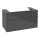 V&B Meuble sous-lavabo Collaro 100x54,8x50 cm, vasque centrale, gris brillant